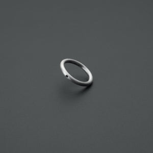 Slice Black Diamond Ring